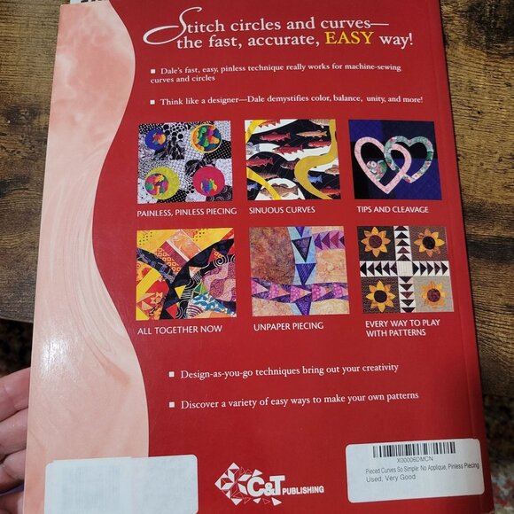 Pieced Curves So Simple Quilting Book Dale Fleming Craft Book - Picture 3 of 12